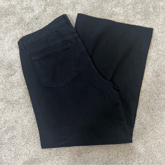 NWT Universal Thread Black Mid Rise Super Wide Leg Jeans Size 17 (XXL) Grunge - Picture 14 of 14
